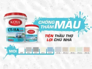 Các hạng mục nên sử dụng sơn chống thấm KOVA